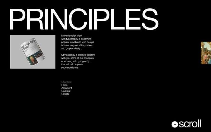 Typography Principles website preview