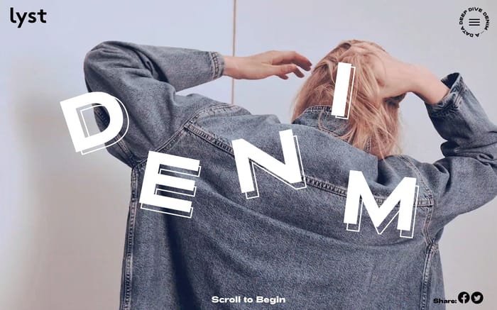 Denim - A Data Deep Dive website preview