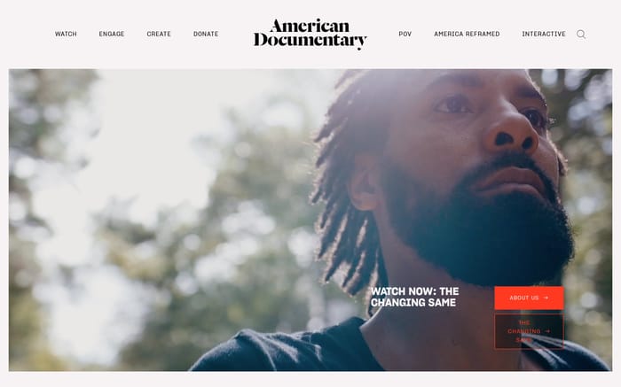American Documentary website preview