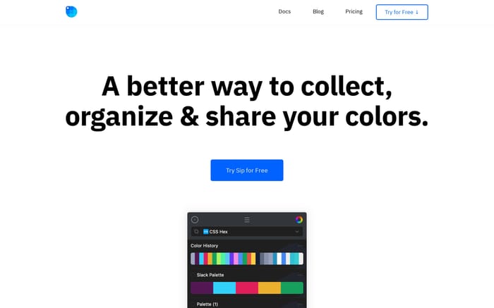 Sip website preview