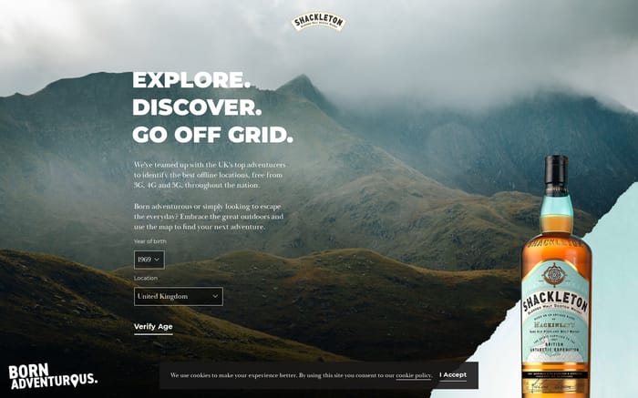 Shackleton X Off Grid website preview