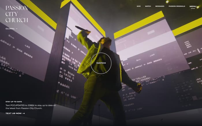 Passion City Church website preview