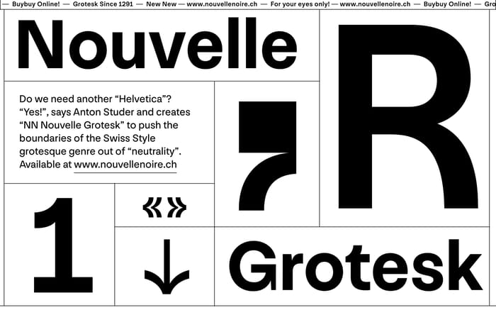 Nouvelle Grotesk website preview