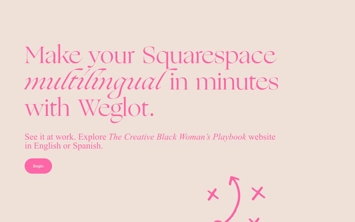 Creative black woman's playbook website preview
