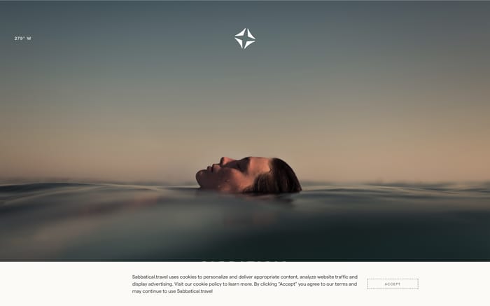 Sabbatical Travel website preview