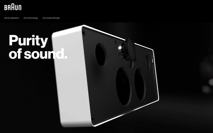 Braun Audio website preview