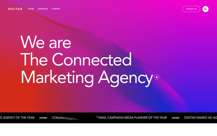 Digitas website preview