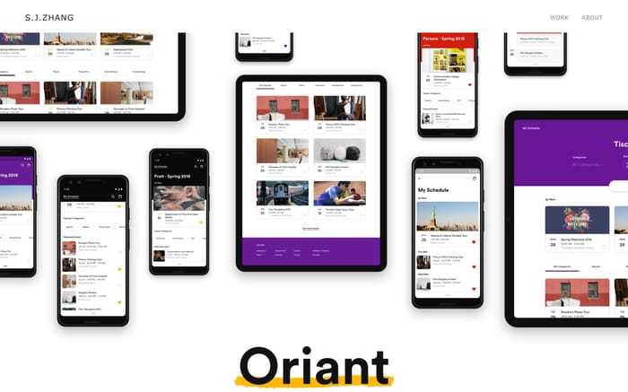 Oriant website preview