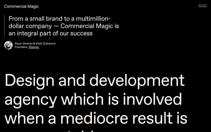 Commercial Magic website preview