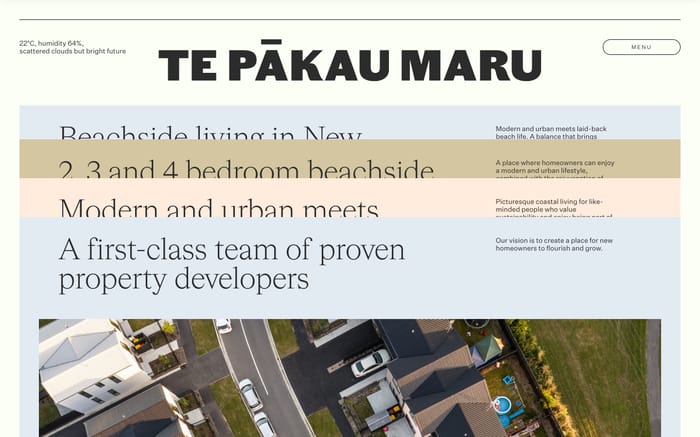 Te Pakau Maru website preview