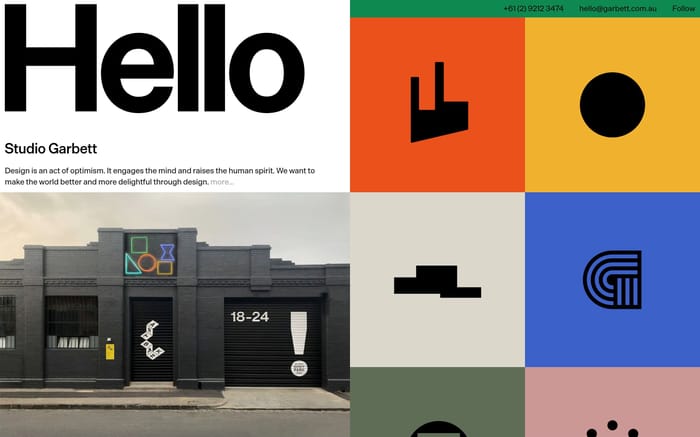 Garbett website preview