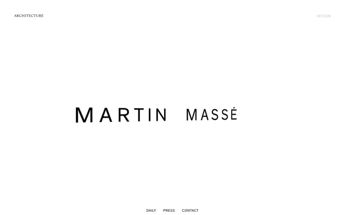 Martin Massé website preview