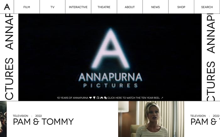 Annapurna pictures website preview