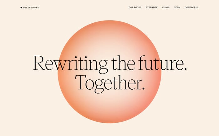 Iris ventures website preview
