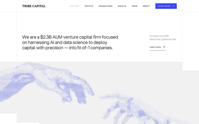 Tribe Capital website preview