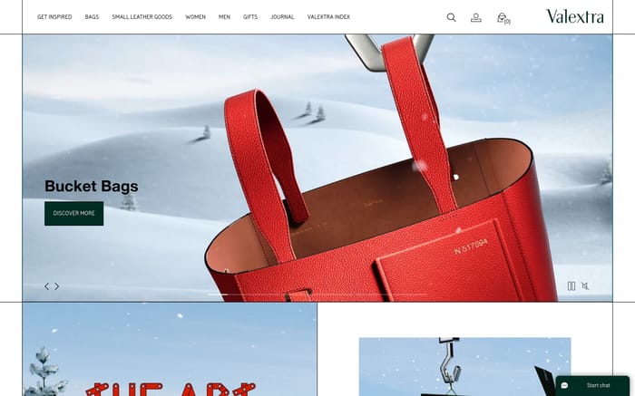 Valextra website preview