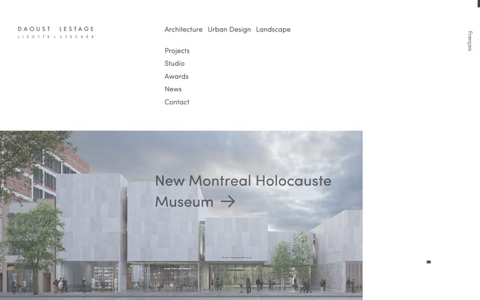 Daoustlestage website preview