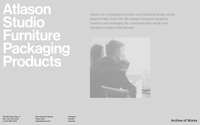 Atlason website preview