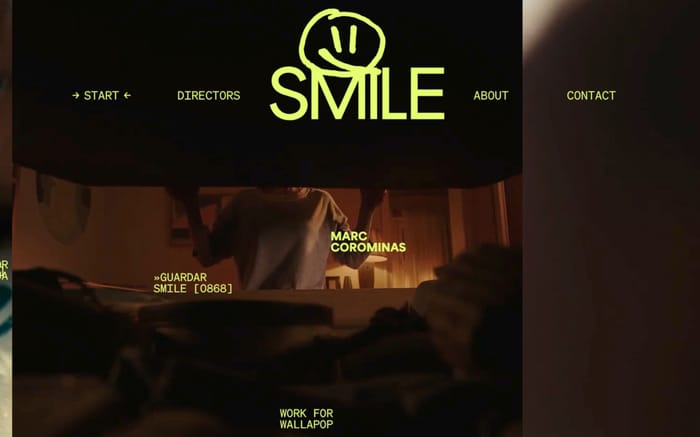 The Smile website preview