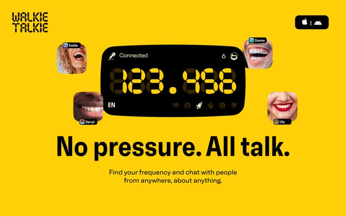 Walkie Talkie website preview
