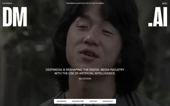 DeepMedia website preview