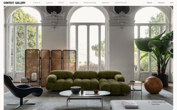 Context Gallery website preview