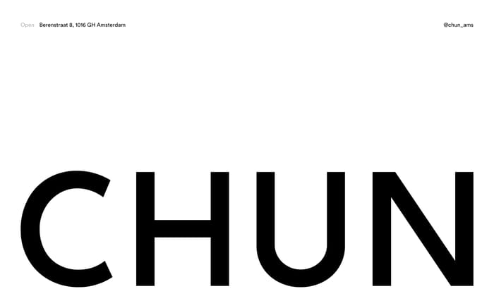 Chun Café website preview