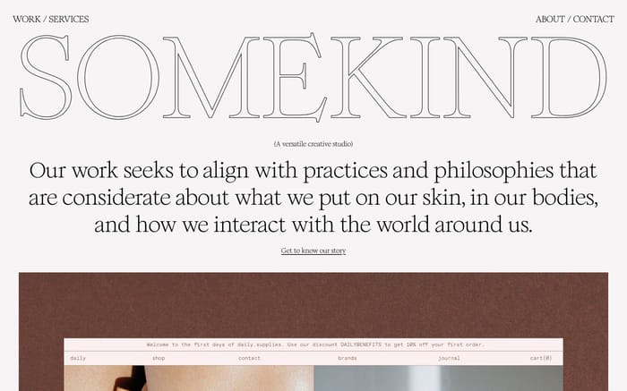 Somekind website preview