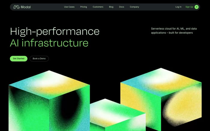 Modal website preview