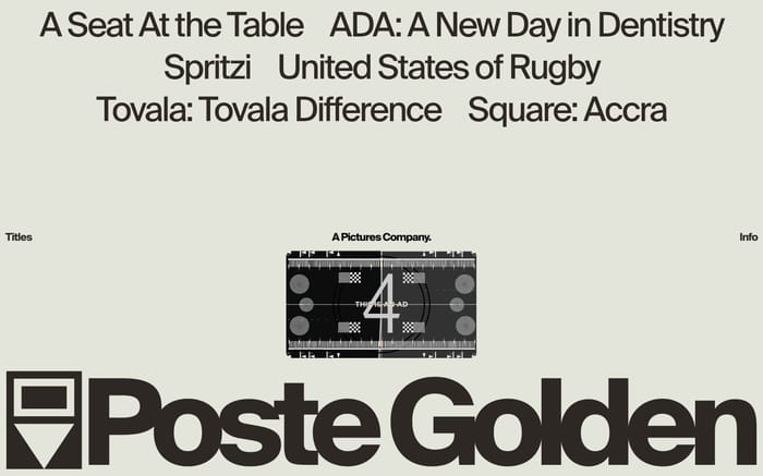 Poste Golden website preview
