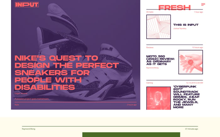 Input website preview