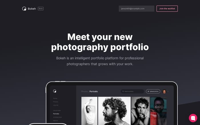 Bokeh website preview