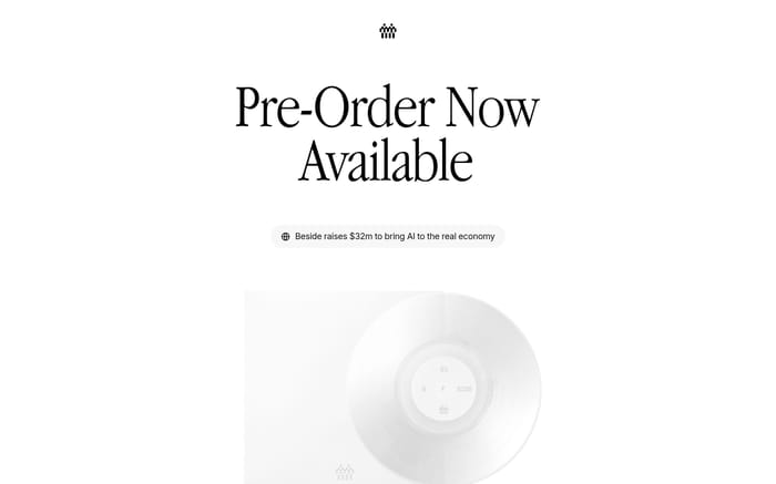 Beside Vinyl website preview