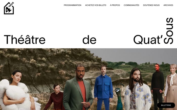 Théâtre de Quat’Sous website preview