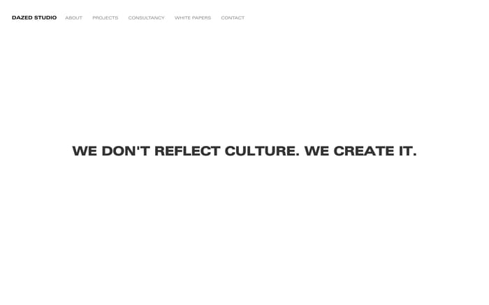 Dazed Studio website preview