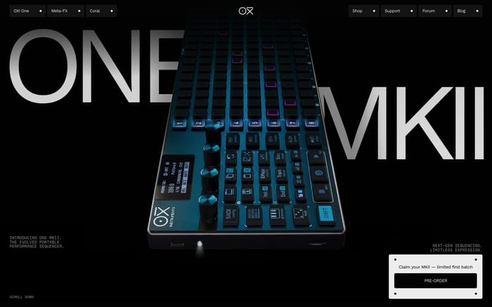 Oxi Instruments website preview