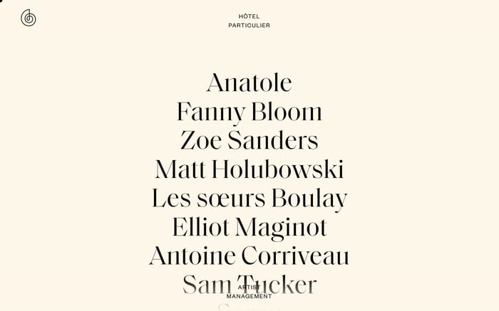 Agence Hôtel Particulier website preview