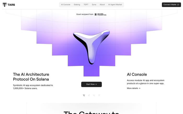Tars website preview