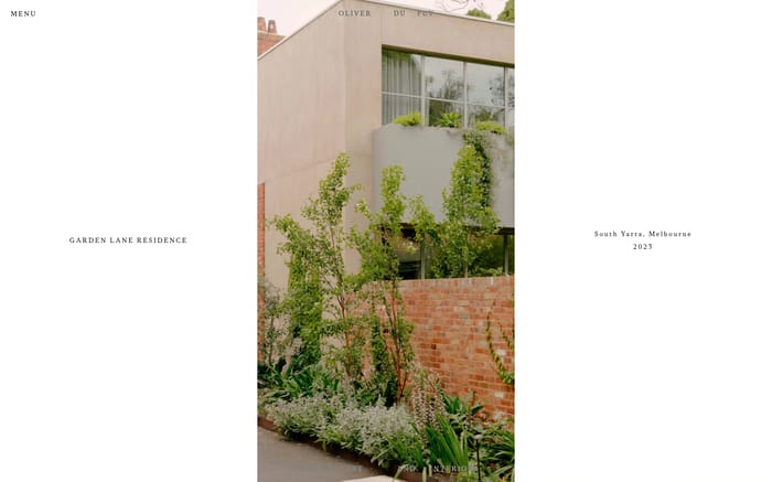 Oliver Du Puy website preview