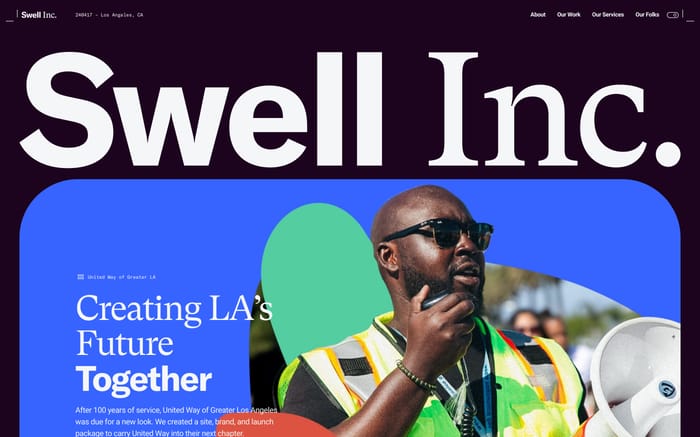 Swell Inc website preview
