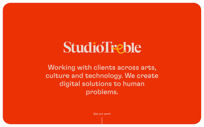 Studio Treble website preview