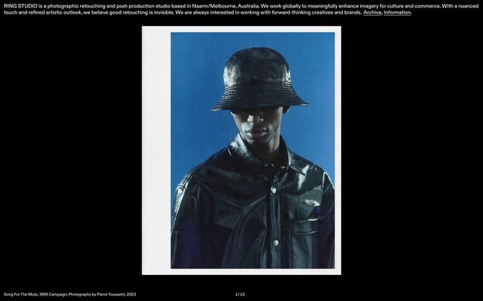Ring studio website preview