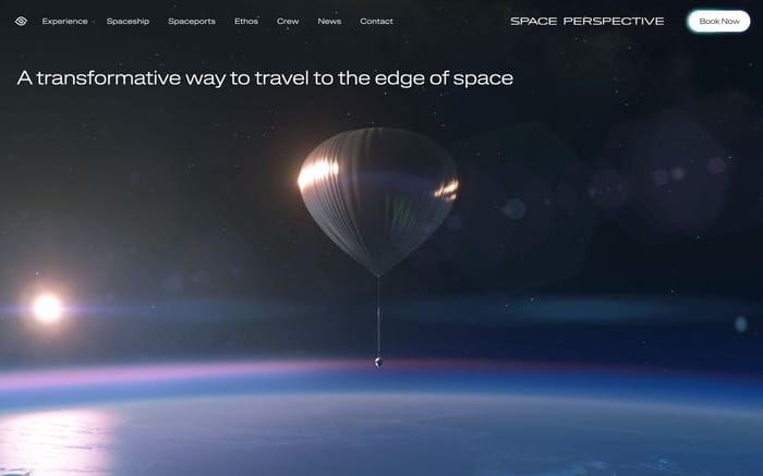 Space Perspective website preview