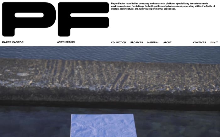 Paper factor website preview
