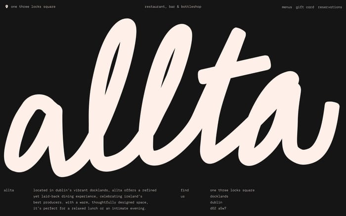 Allta website preview