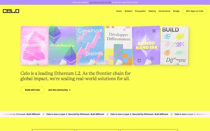 Celo website preview