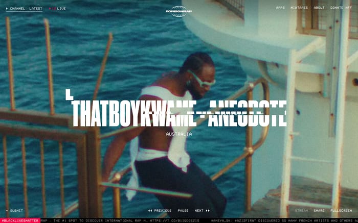 Foreignrap website preview