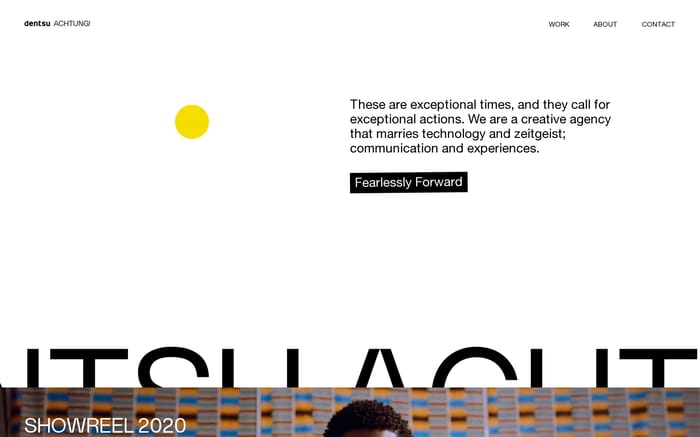dentsuACHTUNG! website preview