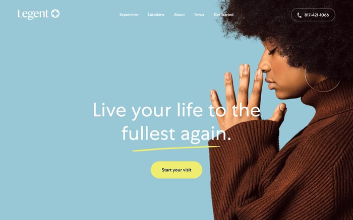Legent Health website preview