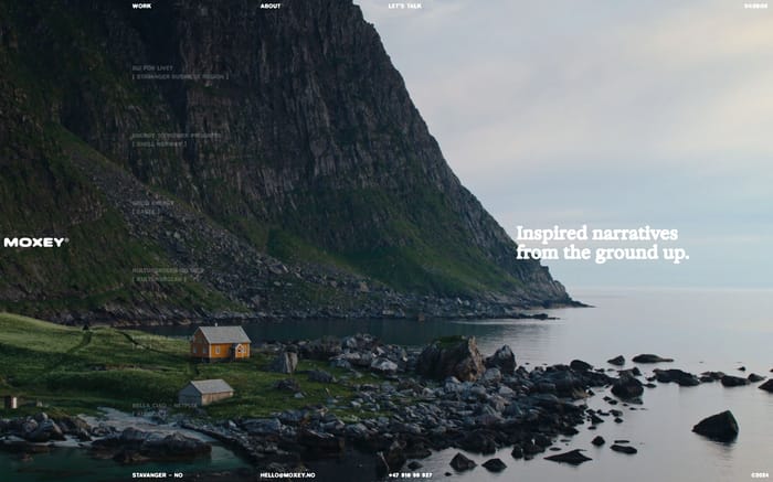Moxey website preview